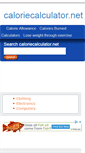 Mobile Screenshot of caloriecalculator.net